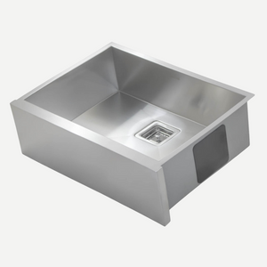 Cuba Fazenda para cozinha semi-encaixe Lux aço escovado 64X46