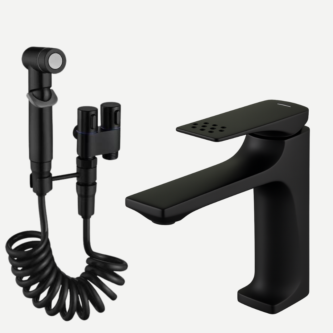 Gentleman Kit: Torneira Monocomando Diamond + Kit completo Ducha Higiênica Hídrica