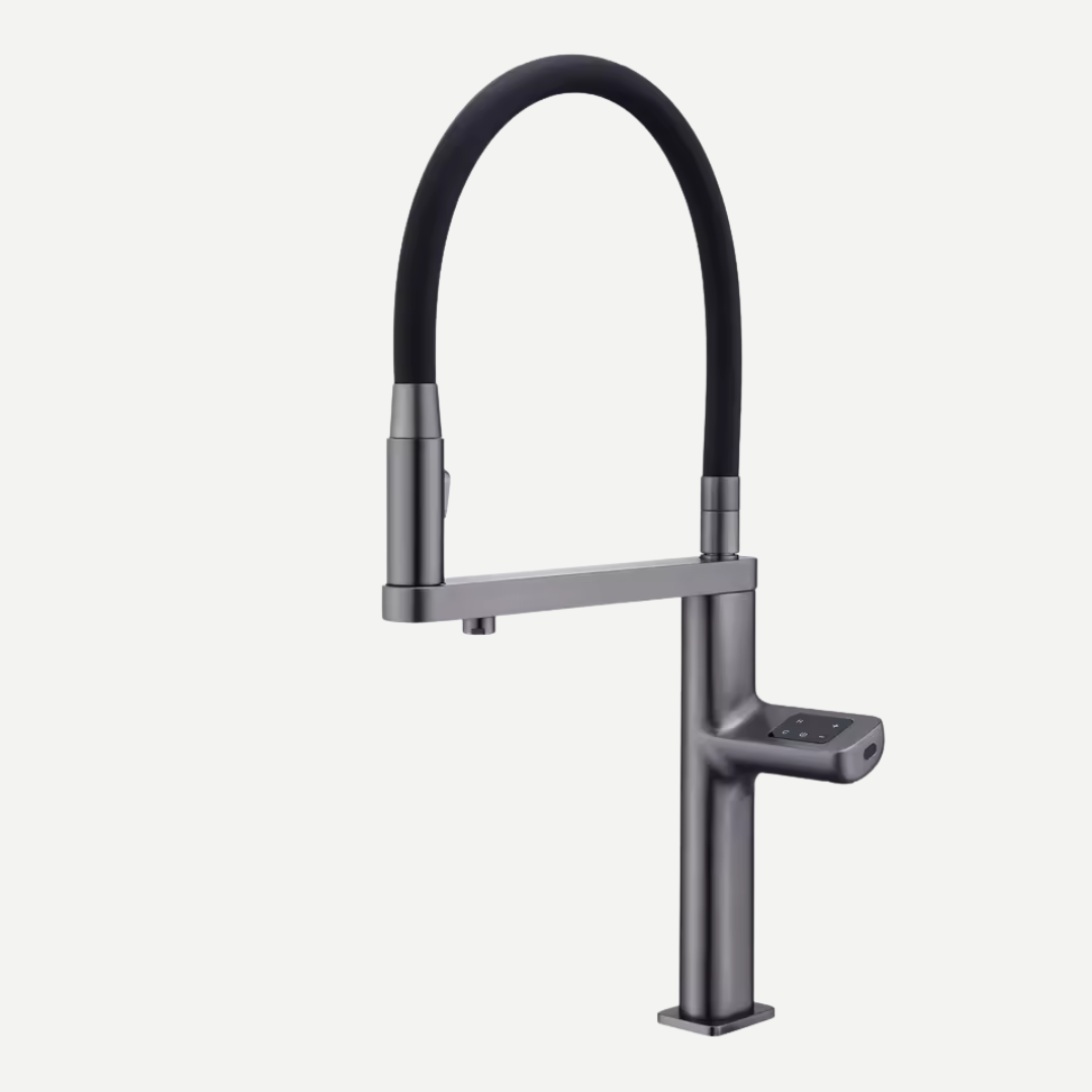 Torneira Gourmet para cozinha com display digital Monocomando e acionamento Touch
