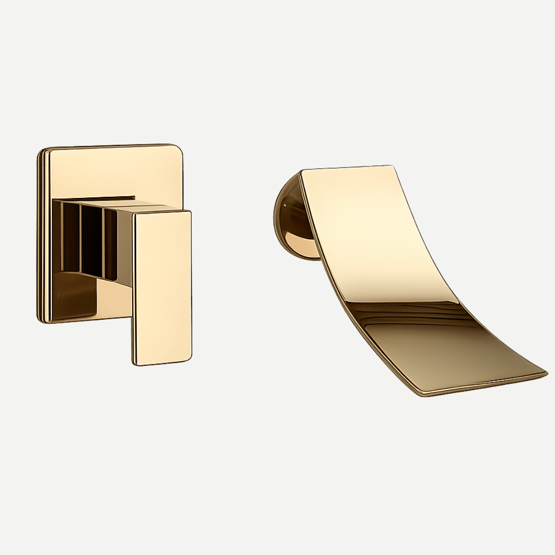 Torneira de Parede para Banheiro - Monocomando Cascata Gold