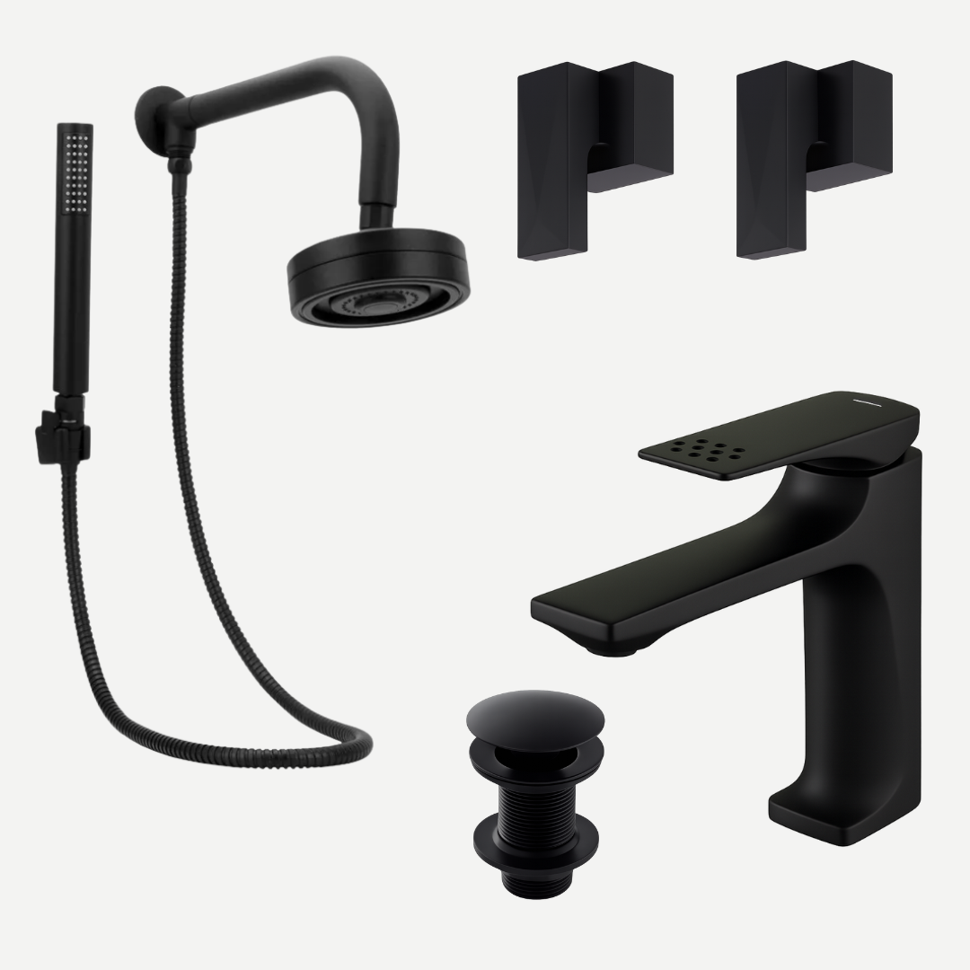 Kit Completo Reforma Essenza Diamond - 5 Peças com torneira bica baixa