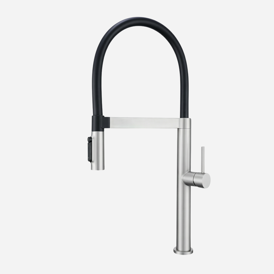 Torneira Monocomando Gourmet Aço Escovado New Slim para filtro