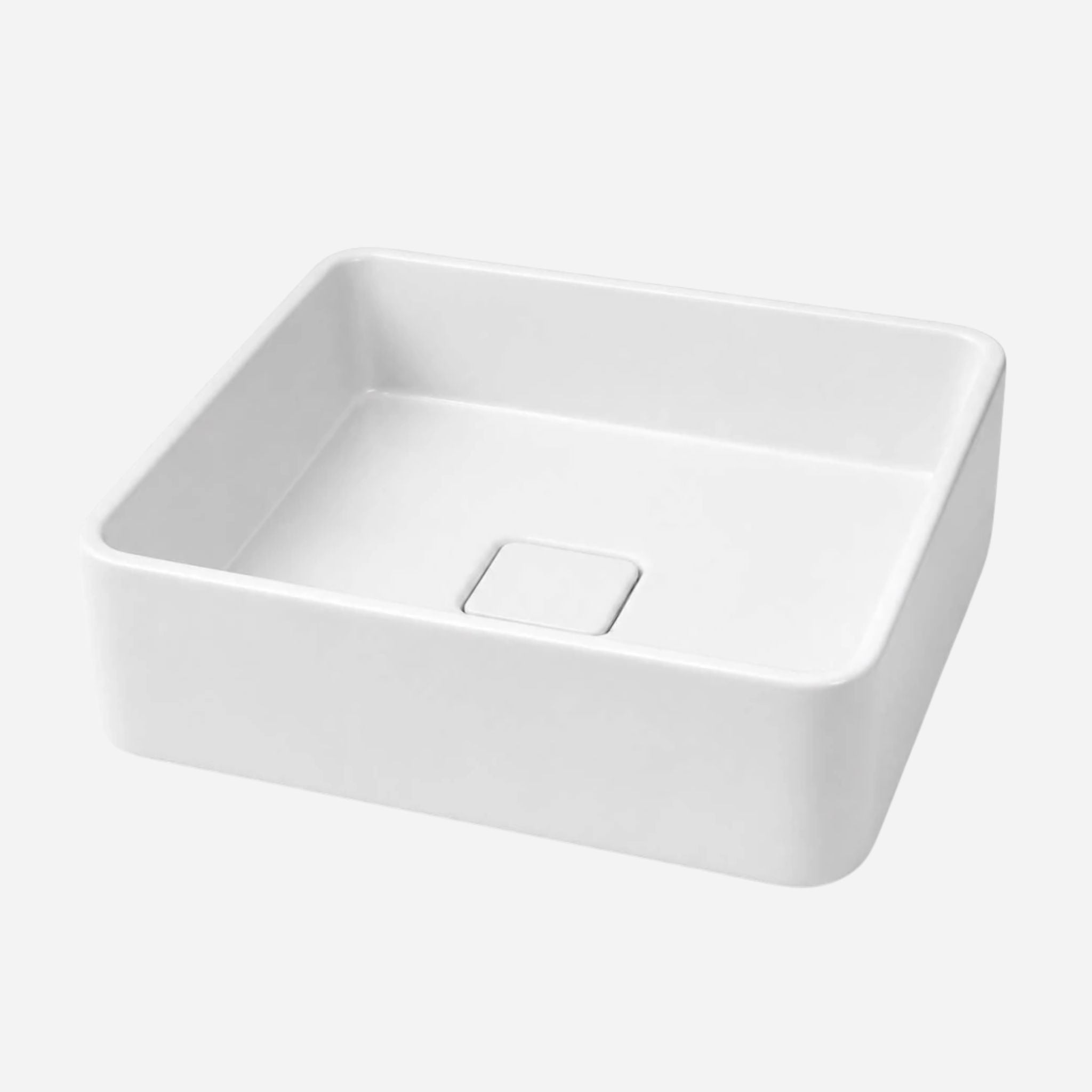 Cuba de louça para banheiro retangular Belagio 35cmx30cm - Branco