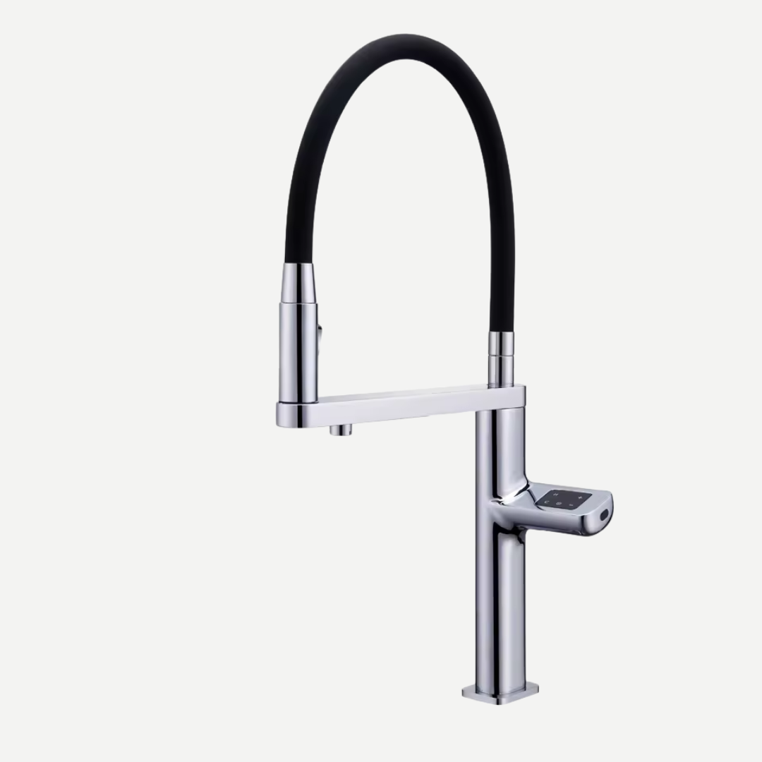 Torneira Gourmet para cozinha com display digital Monocomando e acionamento Touch