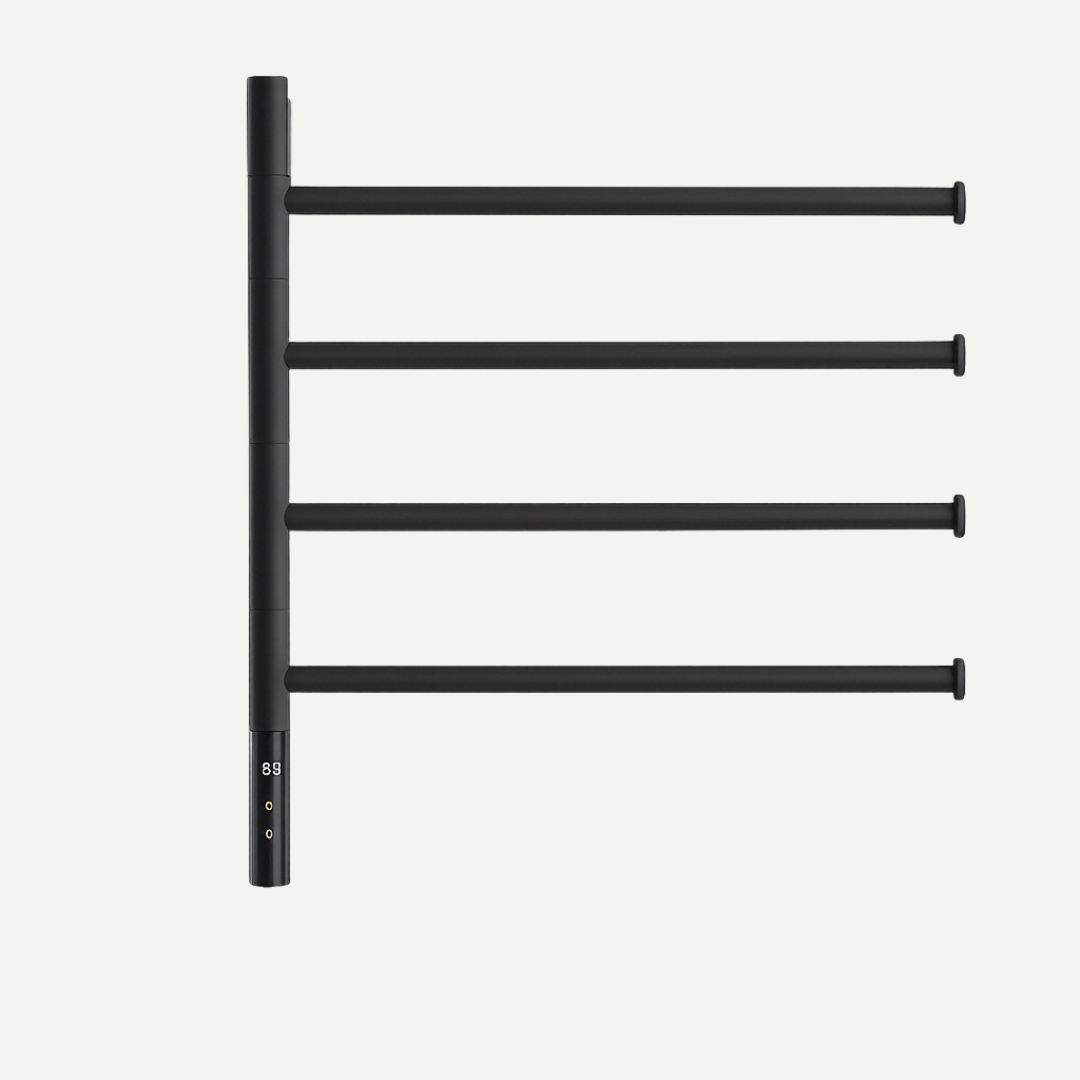 Toalheiro Térmico Rotativo Embutido Pivot Inox 304 Com 4 Barras