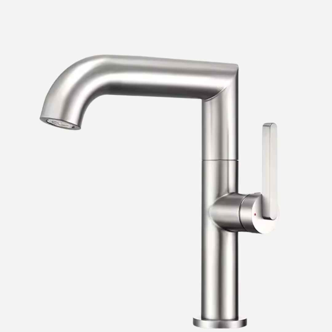 Torneira Bica Alta Giratória para banheiro com 2 modos de jato Volterra