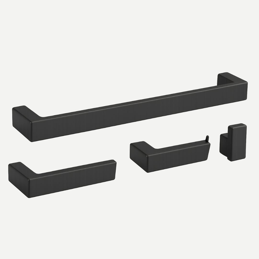 Kit Completo de penduradores de toalha Rounded - Aço Inox 304