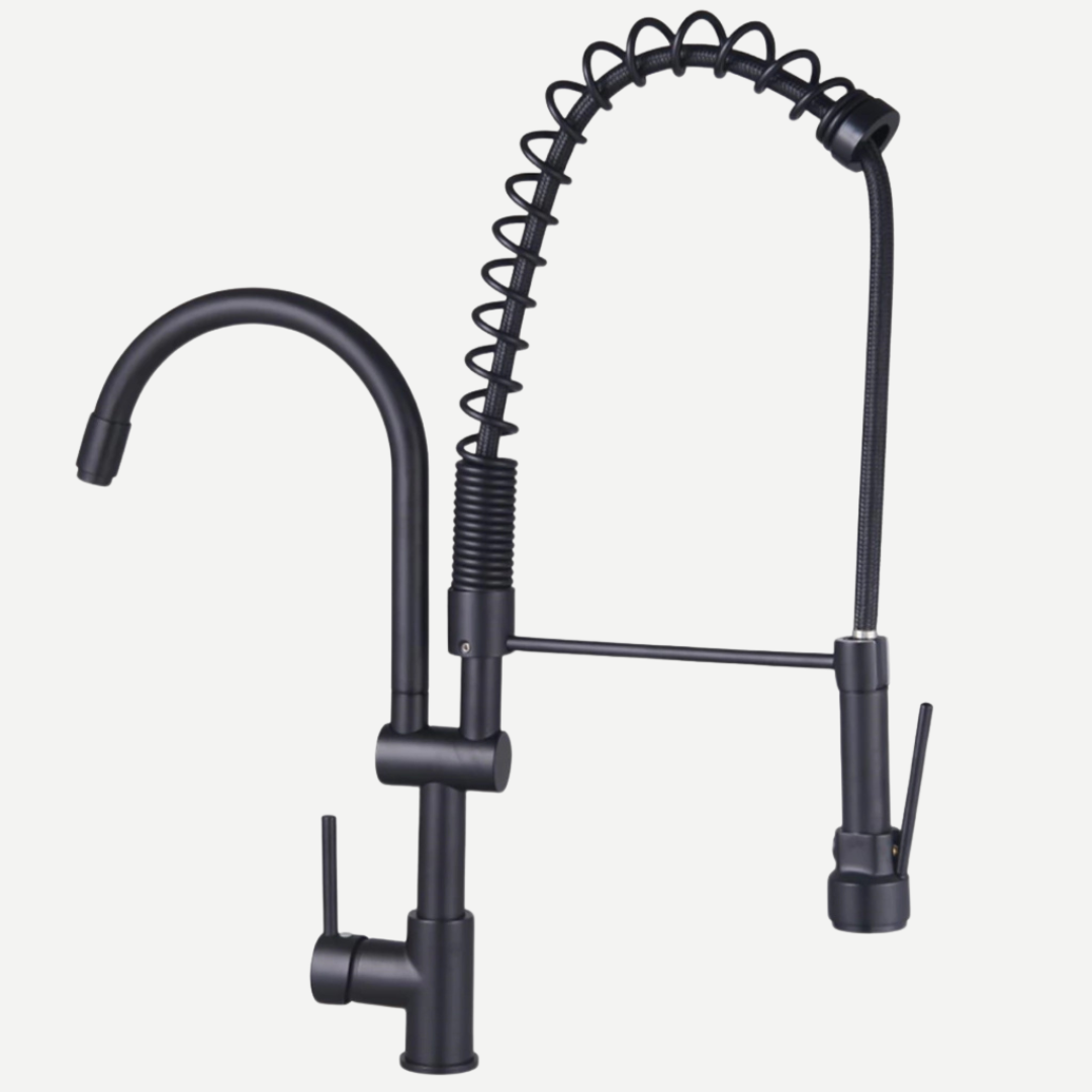 Torneira para Cozinha Gourmet - Monocomando com 2 Saídas Tubo Redondo