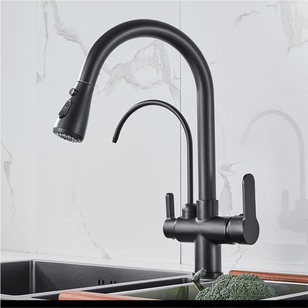 Torneira para Cozinha Gourmet Extensiva - Monocomando Function 2 Jatos