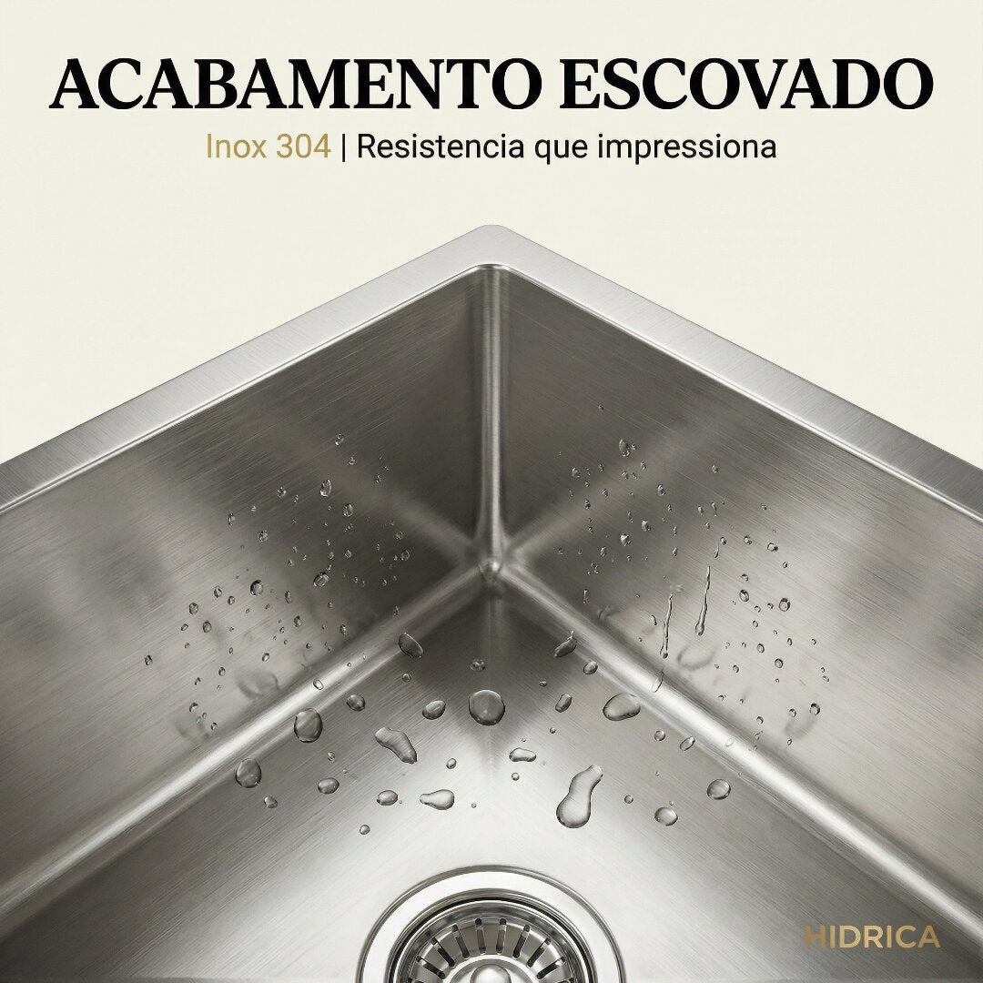 Cuba Gourmet Square 60x45 Escovada Inox 304