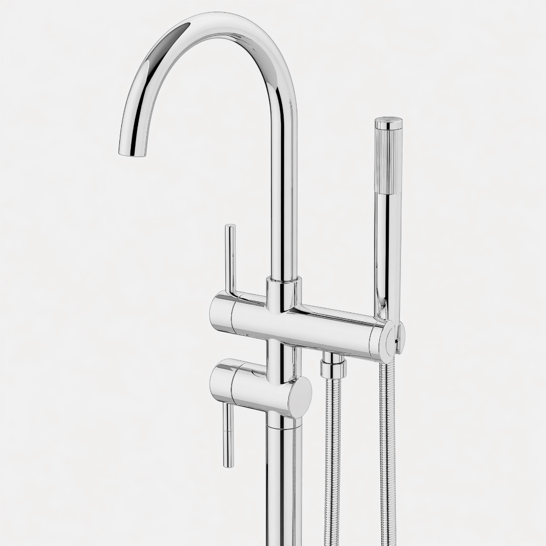 Misturador Monocomando de piso para Banheira Rounded