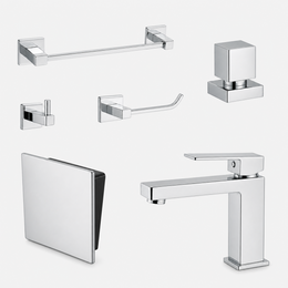 Kit Completo para Lavabo Square com 6 peças