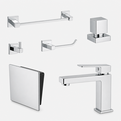 Kit Completo para Lavabo Square com 6 peças