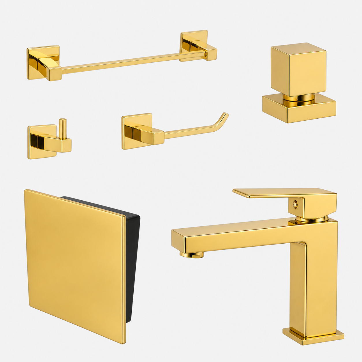 Kit Completo para Lavabo Square com 6 peças