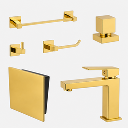 Kit Completo para Lavabo Square com 6 peças
