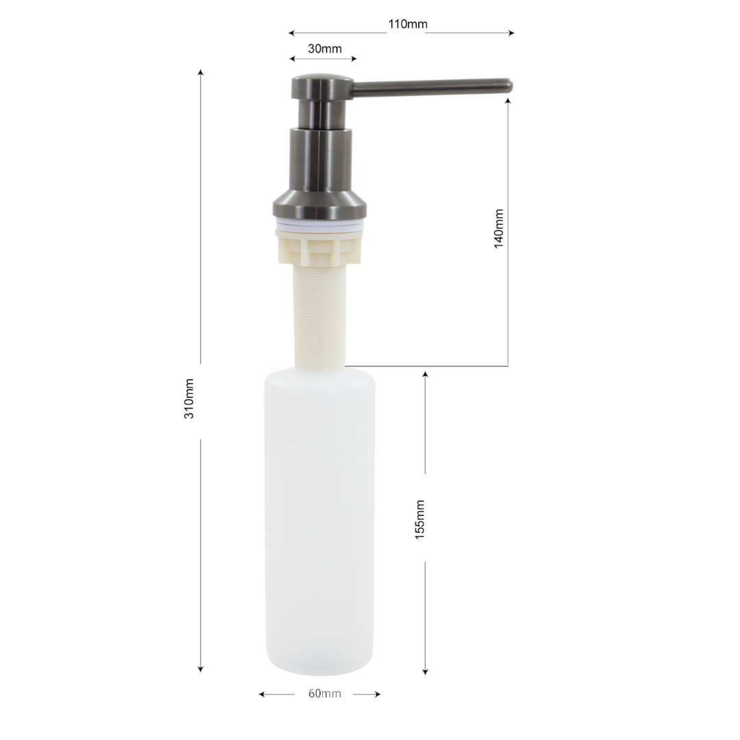 Dispênser de detergente Nias 350ML Inox 304