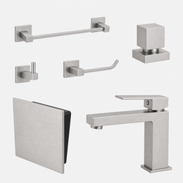 Kit Completo para Lavabo Square com 6 peças