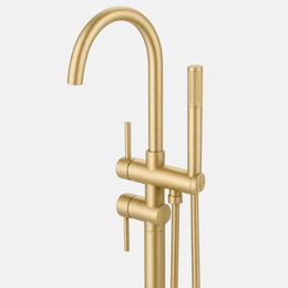 Misturador Monocomando de piso para Banheira Rounded