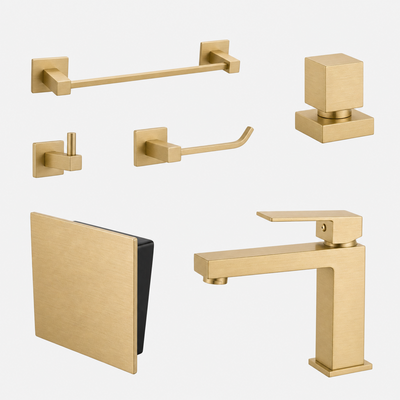 Kit Completo para Lavabo Square com 6 peças