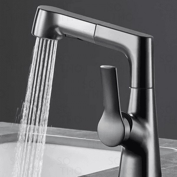 Torneira Monocomando bica média para banheiro com bica extensiva Swirl