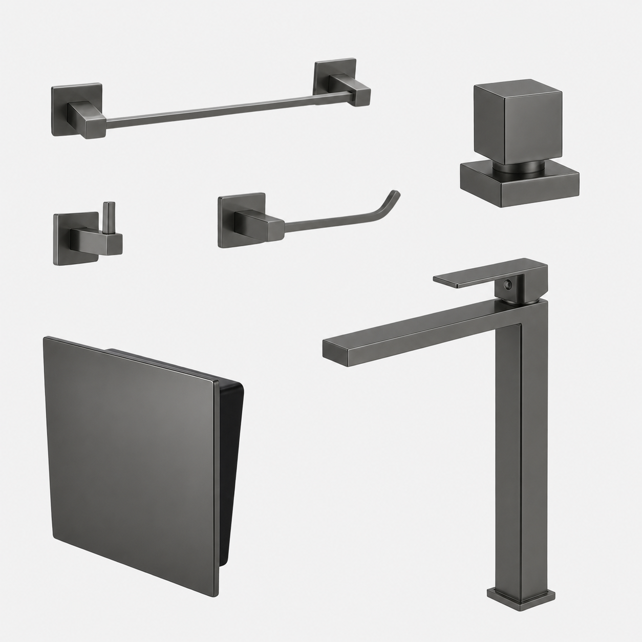 Kit Completo para Lavabo Square com 6 peças