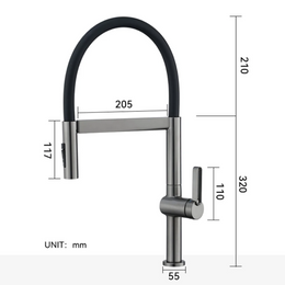 Torneira Gourmet Monocomando Para Cozinha Orbe Flex