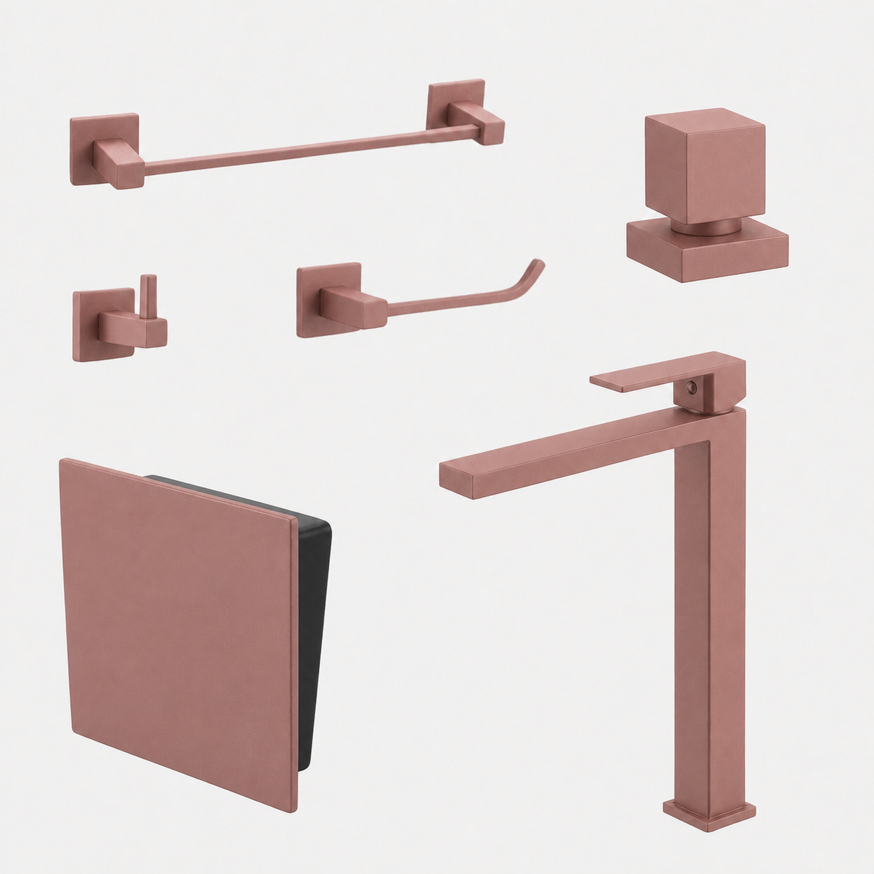 Kit Completo para Lavabo Square com 6 peças