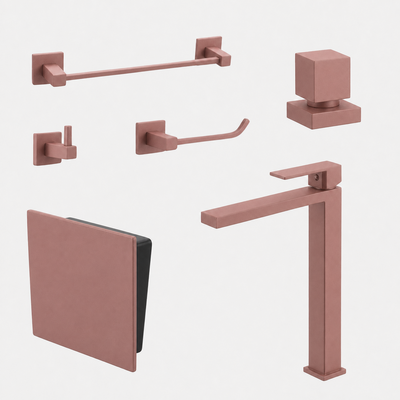 Kit Completo para Lavabo Square com 6 peças