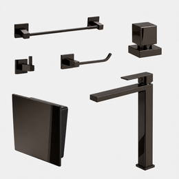 Kit Completo para Lavabo Square com 6 peças