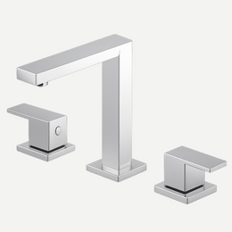 Misturador Duplo Comando Madrid para Lavabo - Inox