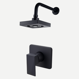 Kit Ducha Hydropulse Square + Acabamento Monocomando Diamante