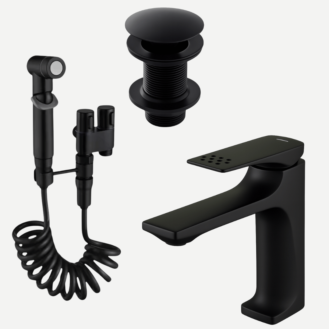 Kit Completo para banheiro - Torneira + Ducha Higiênica + Válvula Click