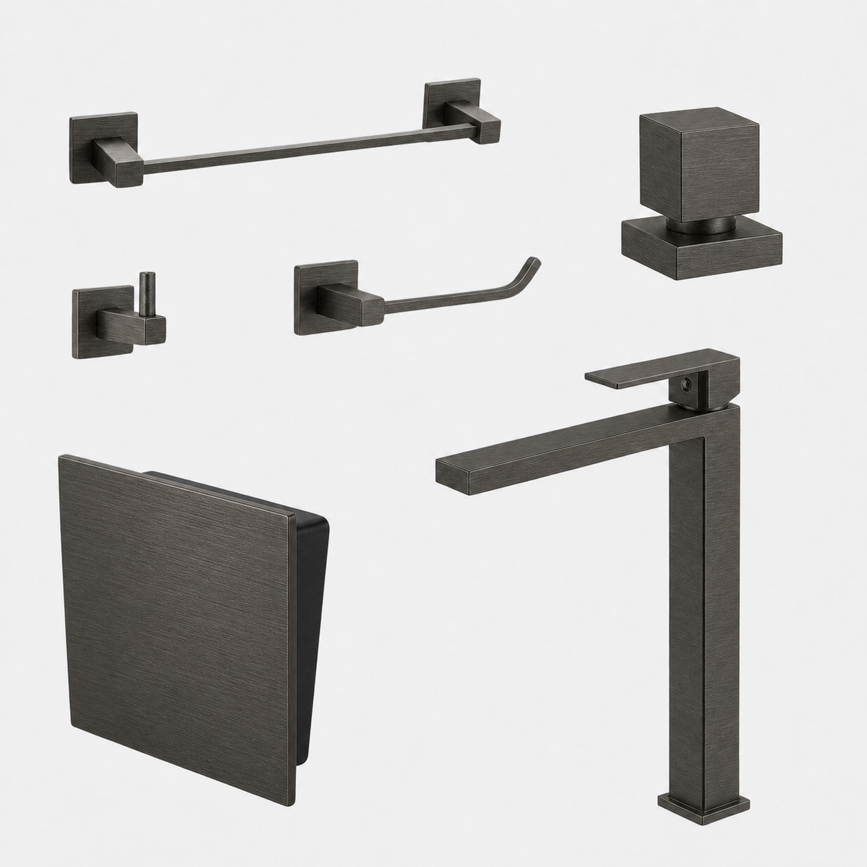 Kit Completo para Lavabo Square com 6 peças