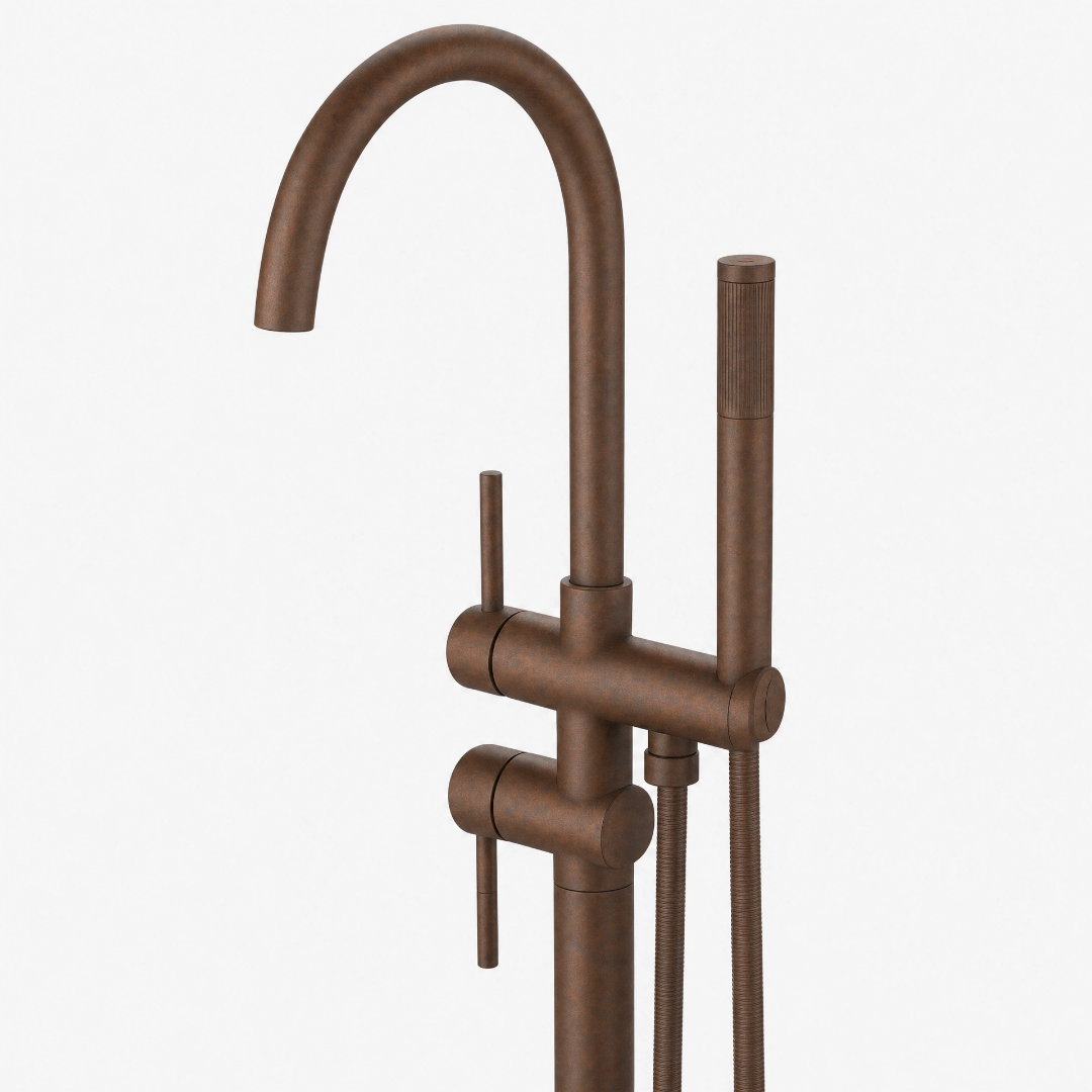 Misturador Monocomando de piso para Banheira Rounded