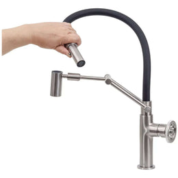 Misturador Monocomando Gourmet com suporte articulado Industrial Detroid