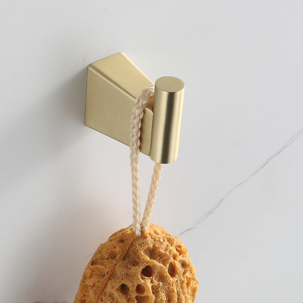 Kit Completo de penduradores Dourado Escovado 4 Peças Minimal