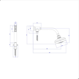 Ducha de Parede Autolimpante com desviador HydroPulse