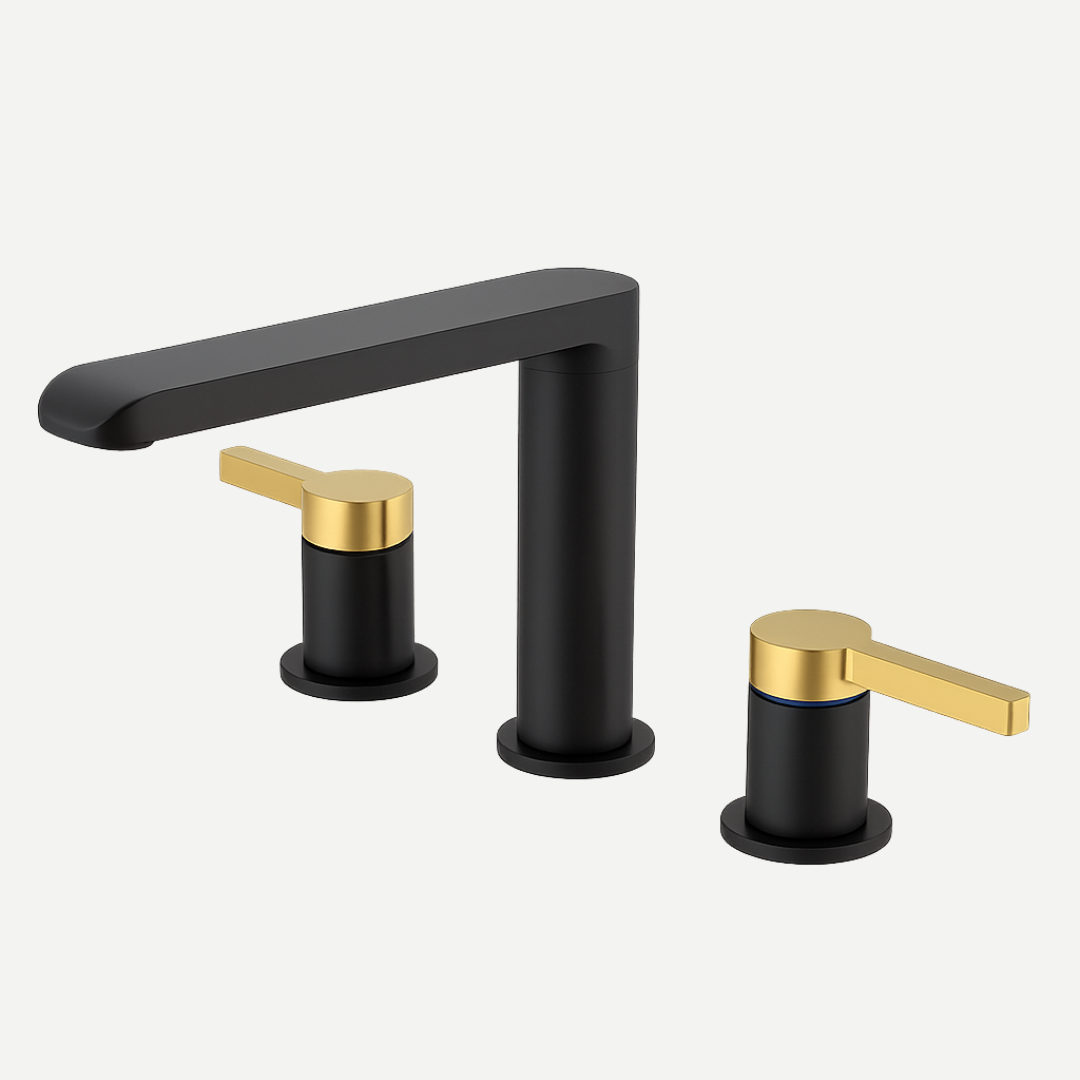 Torneira Misturador Duplo comando para banheiro bica média