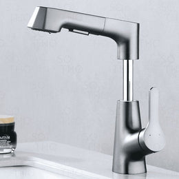 Torneira Monocomando bica média para banheiro com bica extensiva Swirl