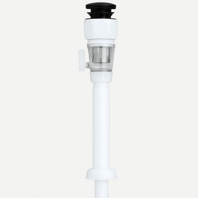 Sifão Retrátil com válvula Click embutida e sistema Anti-Odor