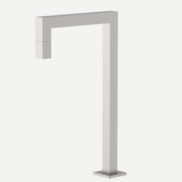 Torneira Bica alta para banheiro Cubo 1/4 de volta Inox 304 - Água fria
