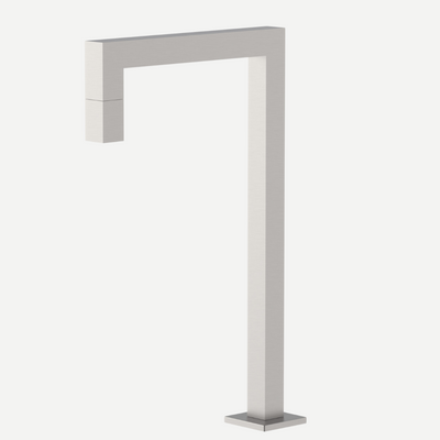 Torneira Bica alta para banheiro Cubo 1/4 de volta Inox 304 - Água fria