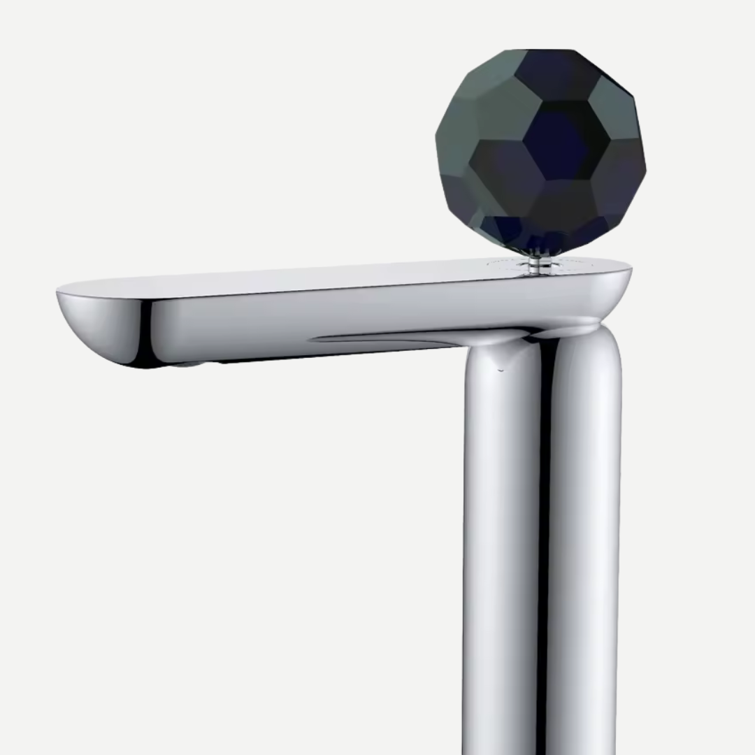 Torneira Monocomando Bica Baixa para banheiro Crystal Noir
