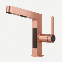 Torneira Monocomando bica baixa para banheiro Pulse Line com bica extensiva e display digital