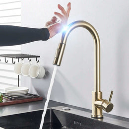 Torneira para Cozinha Gourmet - Modelo com Sensor Touch Extensível