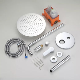 Kit Ducha de parede Rounded com Monocomando e Ducha Manual Cromada