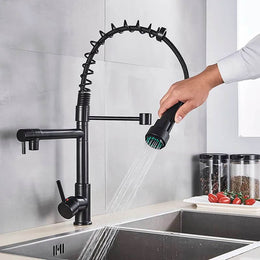 Torneira Gourmet bica dupla para Cozinha monocomando Artisan
