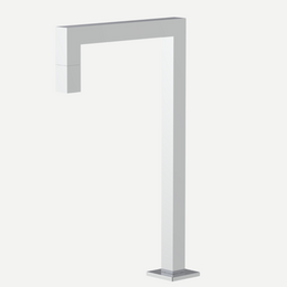 Torneira Bica alta para banheiro Cubo 1/4 de volta Inox 304 - Água fria