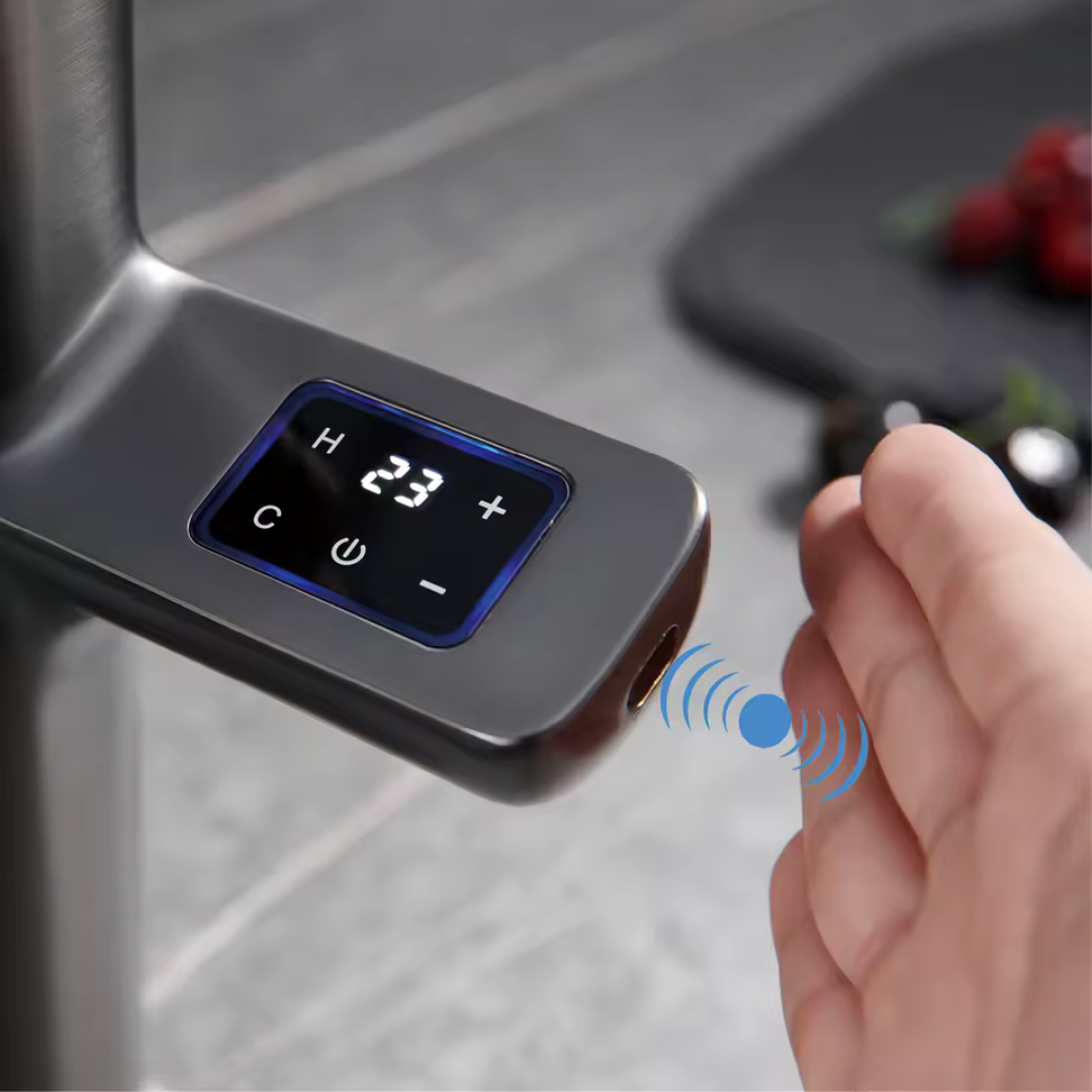 Torneira Gourmet para cozinha com display digital Monocomando e acionamento Touch