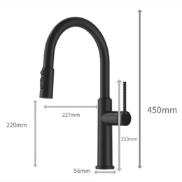 Torneira para Cozinha Estilo Industrial com Bica Extensível Giratória